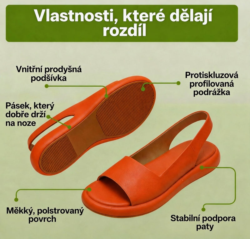 Courvea – pohodlné dámske sandále | ergonomická podpora